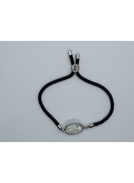 Stahovací provázkový náramek s magnezitem