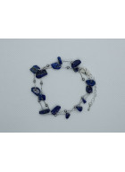 ZAPÍNACÍ ŘETÍZKOVÝ náramek s lapis lazuli